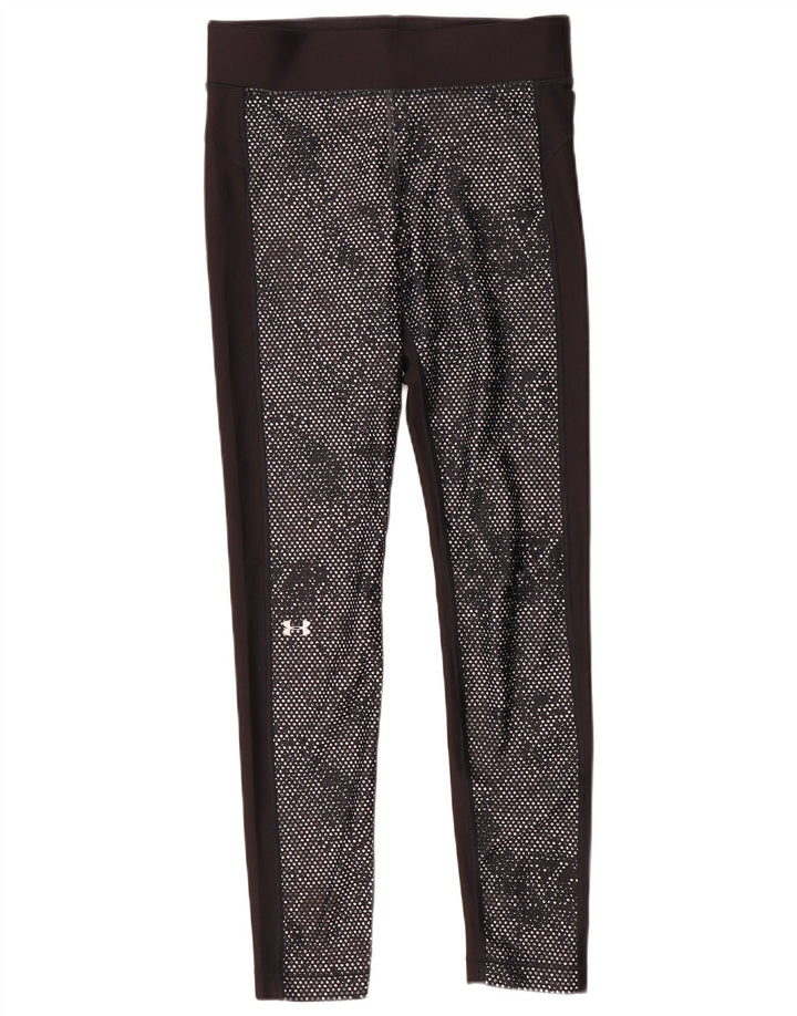 Under Armour Leggings Heat Gear para mujer UK 44 Poliéster negro mediano