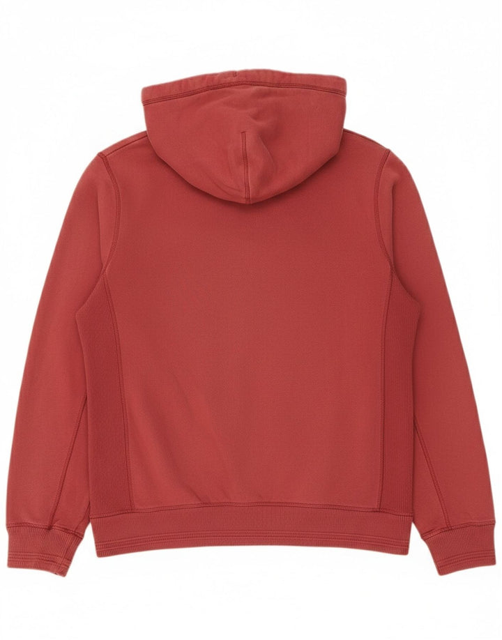 Fat Face Sudadera con capucha y cremallera para hombre, talla grande, algodón rojo