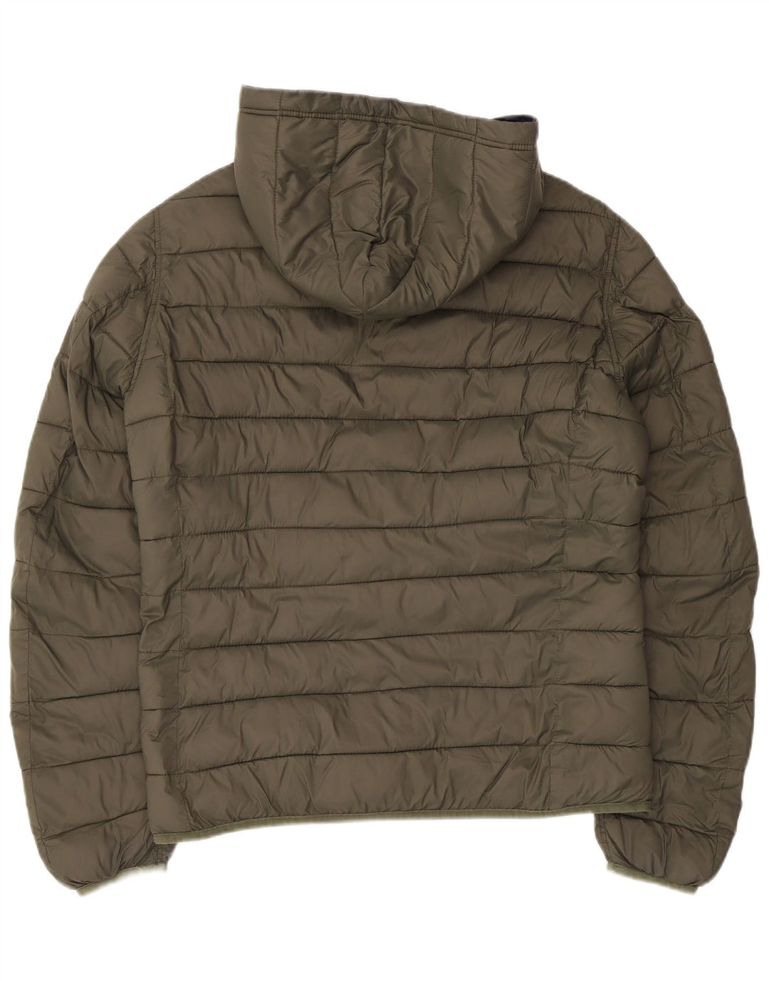 Asociación de Polo de EE. UU. Chaqueta acolchada reversible con capucha para hombre UK 38 Medium Khaki