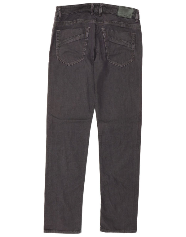 Diesel Vaqueros rectos elásticos Bhetto para hombre W33 L34 Algodón negro