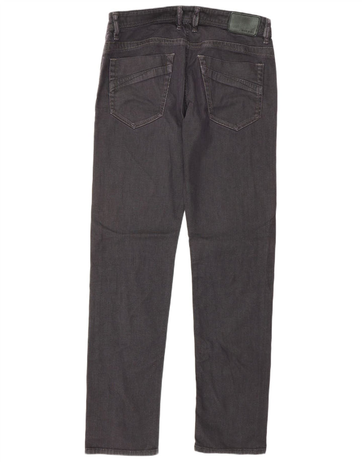 Diesel Vaqueros rectos elásticos Bhetto para hombre W33 L34 Algodón negro