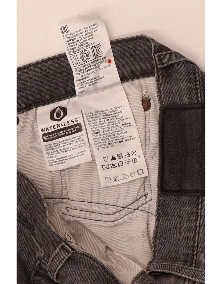Vaqueros rectos Levi's para hombre W34 L30 Algodón gris