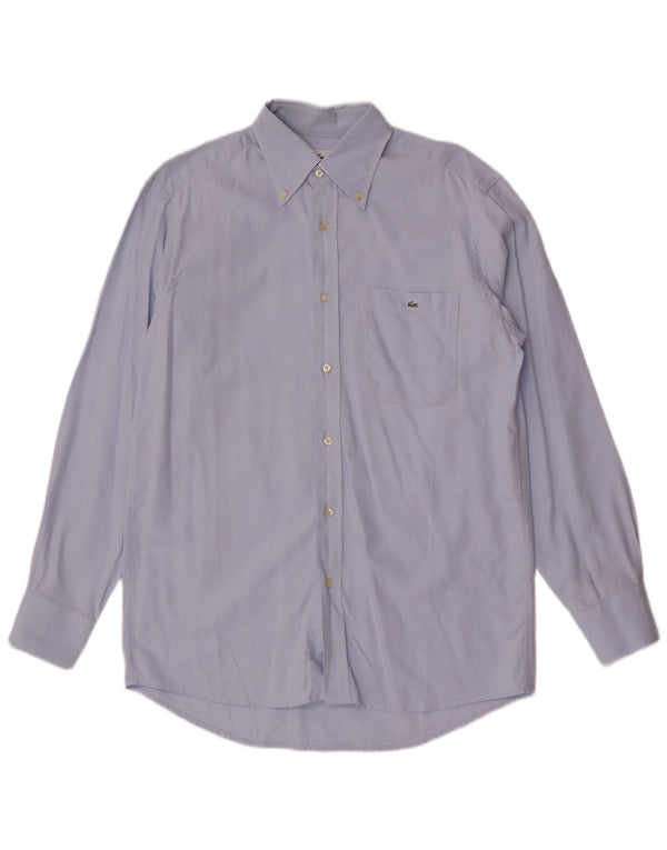 Camisa Lacoste Hombre Talla 40 Azul Medio