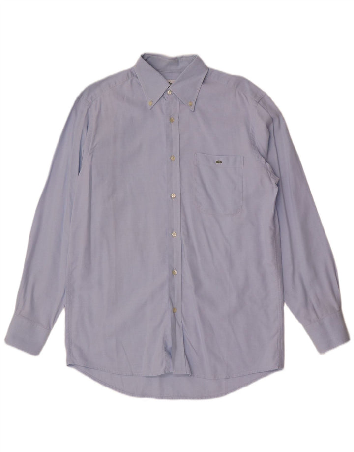 Camisa Lacoste Hombre Talla 40 Azul Medio