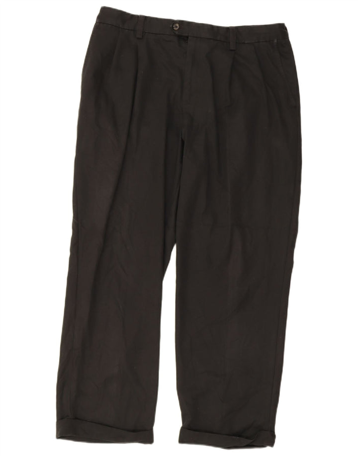 Izod Pantalón de traje de golf para hombre W36 L30 Poliéster negro