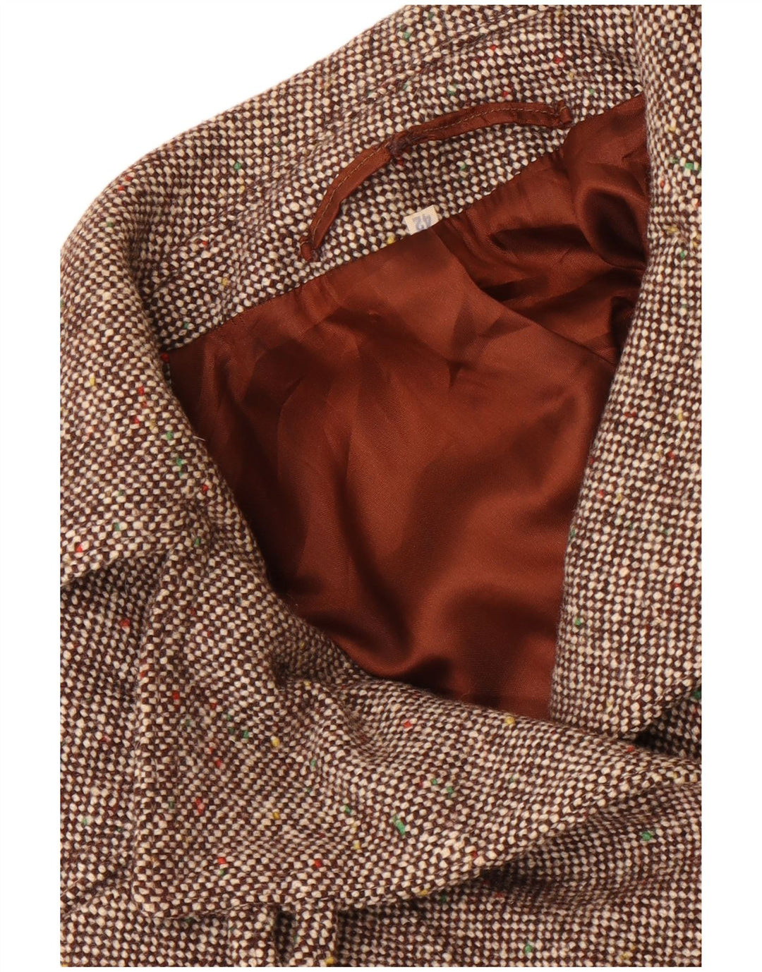 Abrigo vintage para mujer IT 42 Marrón medio moteado