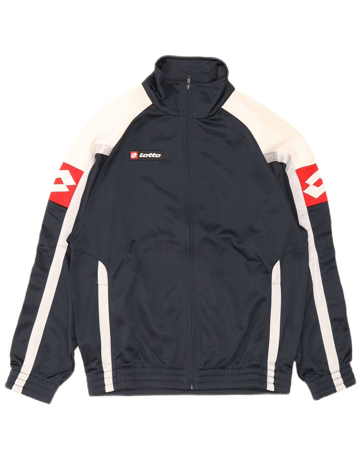 Lotto Mens Graphic Chándal Top Chaqueta Grande Azul Marino Colorblock