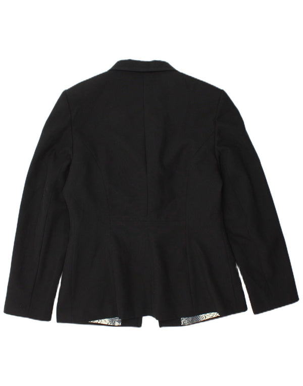 Chaqueta tipo blazer de 1 botón para mujer Bay UK 44 Grande Poliéster negro