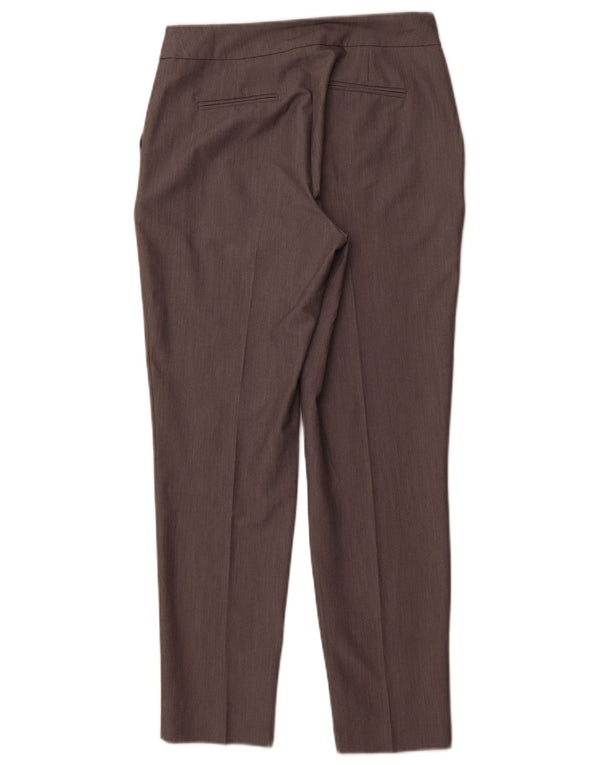 WAREHOUSE Pantalones de traje ajustados de cintura alta para mujer UK 10 Small W30 Grey