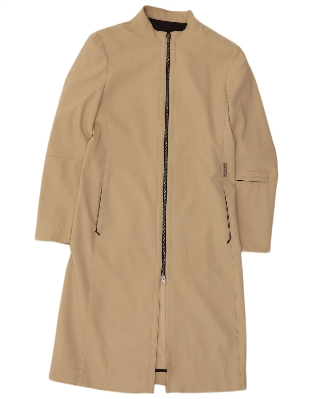 Abrigo Calvin Klein para mujer EU 42 Poliéster beige grande