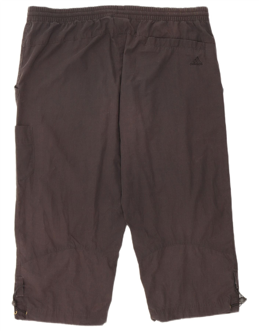 Adidas - Bermudas deportivas para hombre, talla grande, poliéster negro