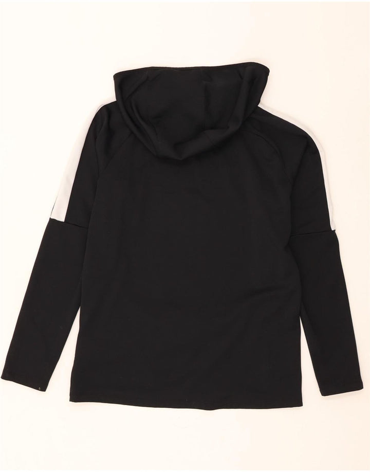 Nike Camiseta con capucha Dri Fit para hombre Manga larga Poliéster color negro medio
