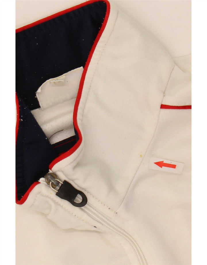 Reebok - Chaqueta de chándal para hombre, talla grande, color blanco, poliéster