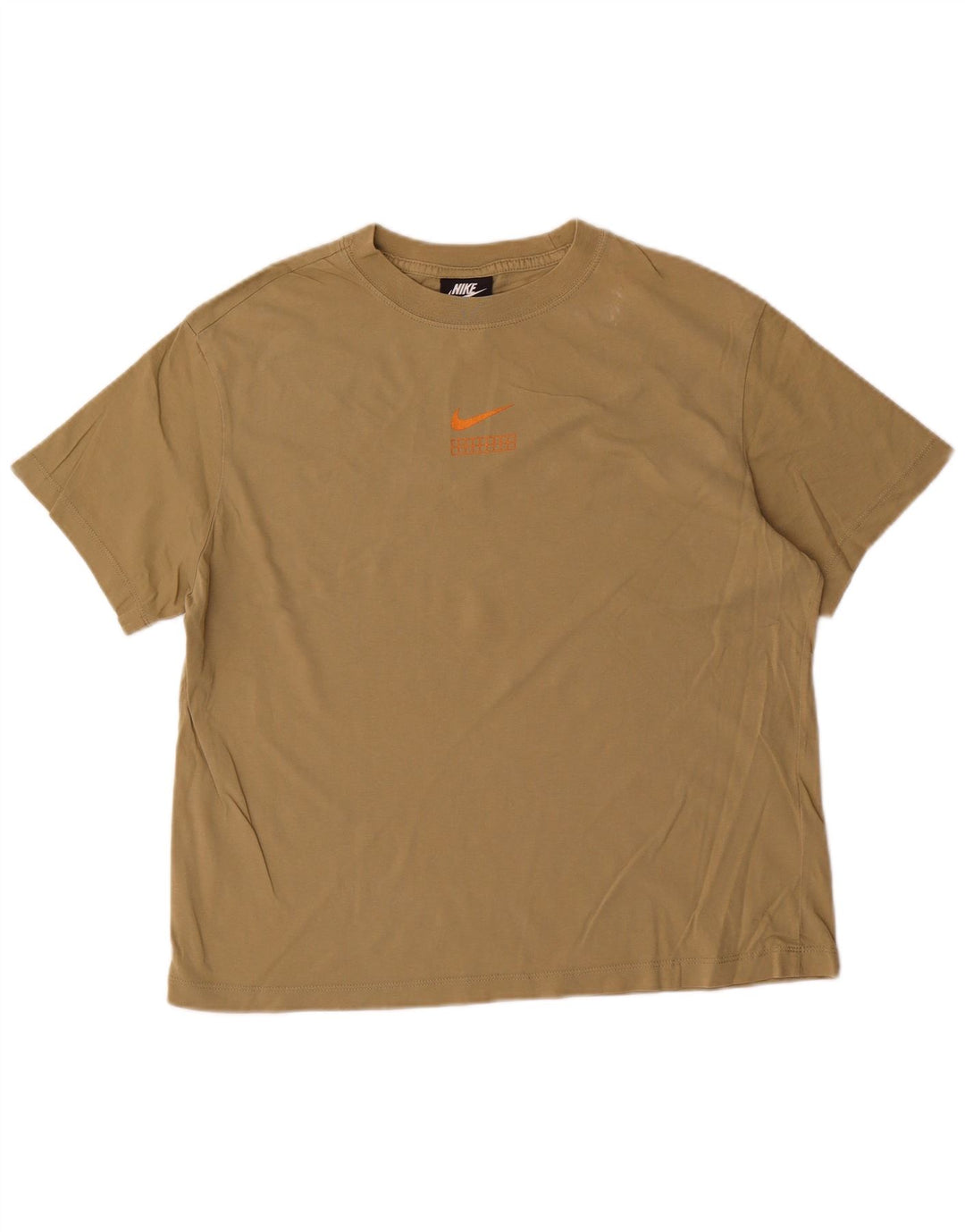 Nike Camiseta gráfica para hombre Top pequeño de algodón caqui