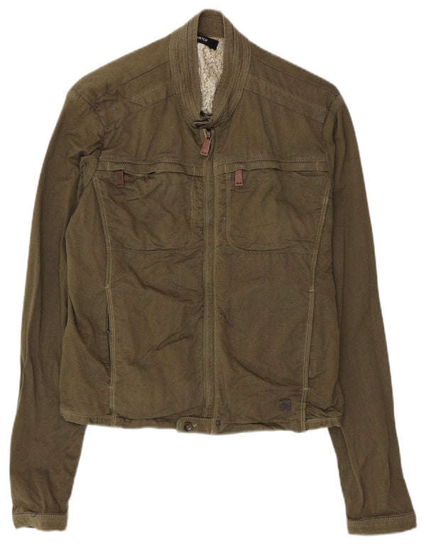 Datch Chaqueta utilitaria para hombre Reino Unido 38 Algodón caqui mediano