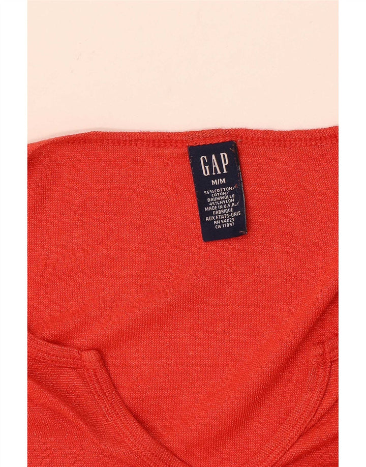 Gap Top Mujer Manga Larga UK 42 Algodón Naranja Mediano