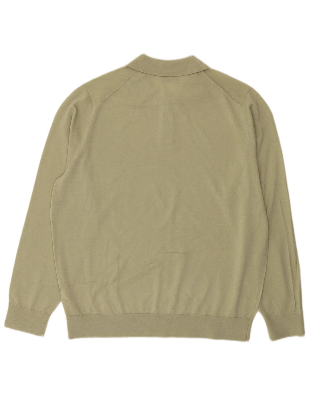 Jersey Massimo Dutti Hombre Cuello Polo Jersey XL Lana Verde