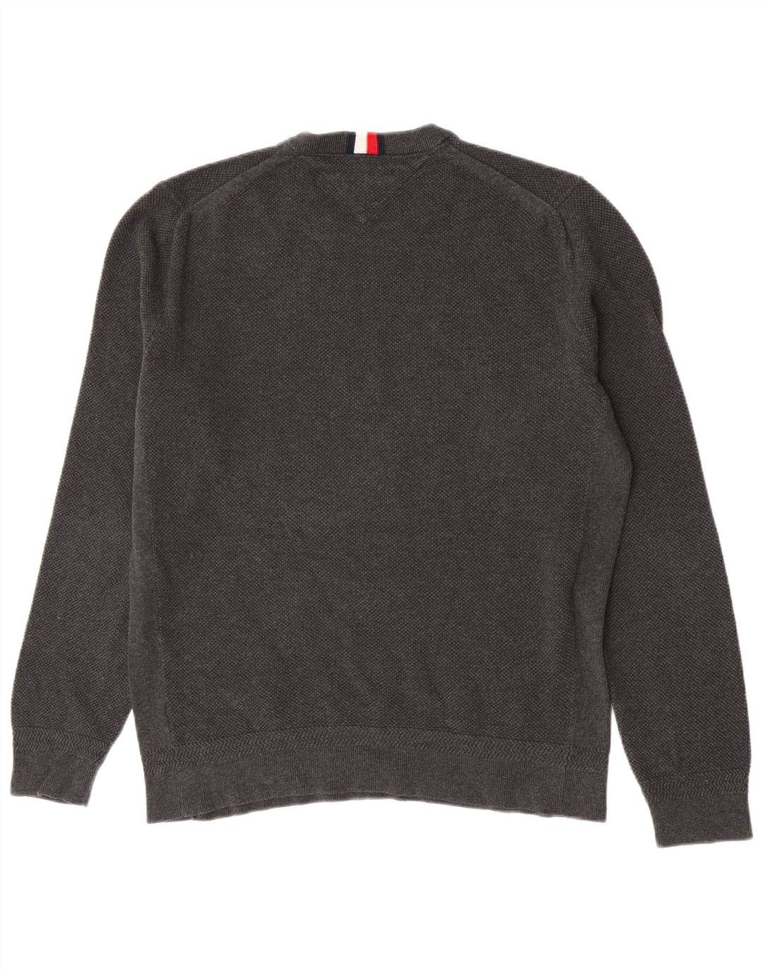 Tommy Hilfiger Jersey con Cuello Redondo para Hombre XL Algodón Gris