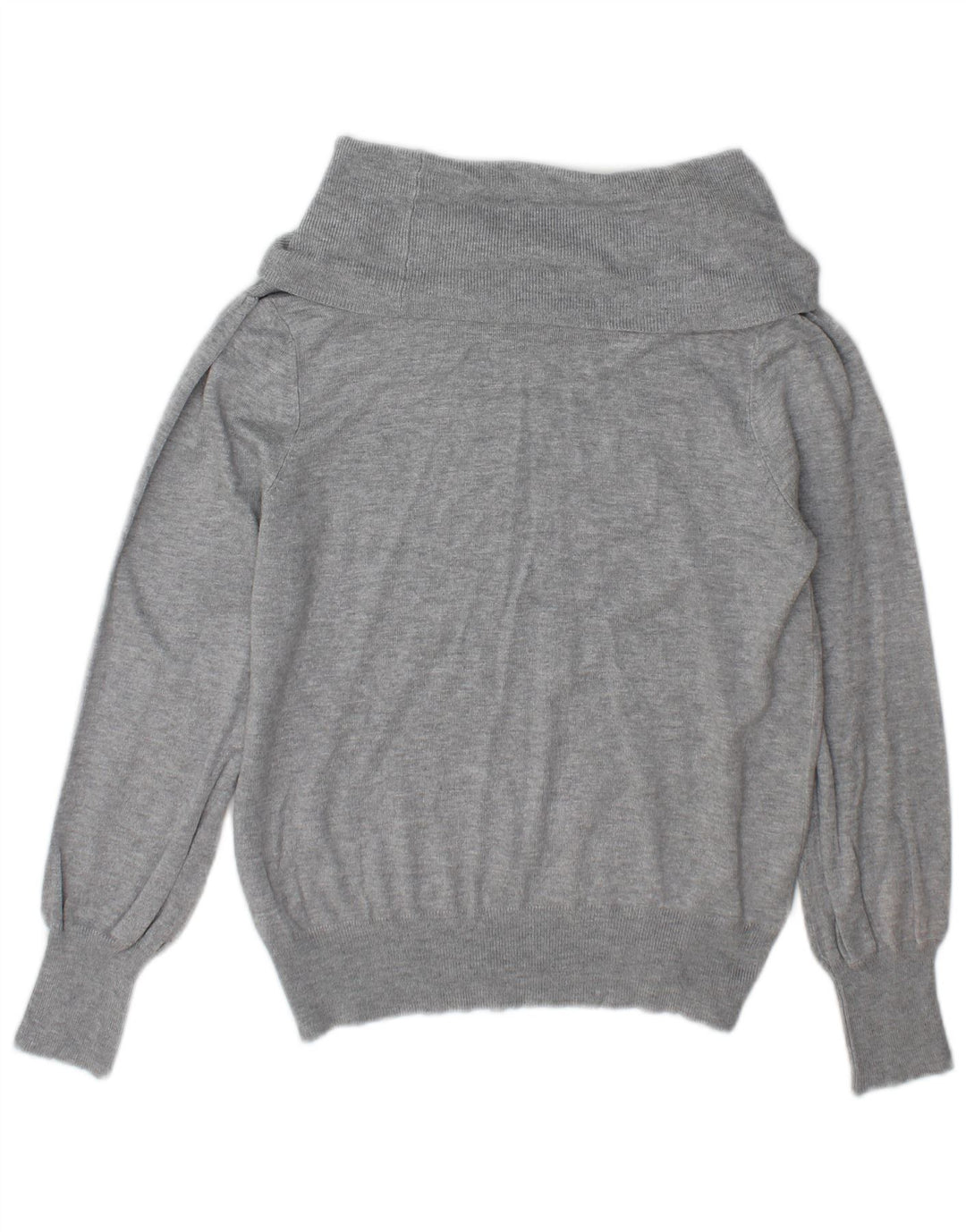 Marks & Spencer - Jersey con cuello vuelto para mujer, talla 40, viscosa gris medio