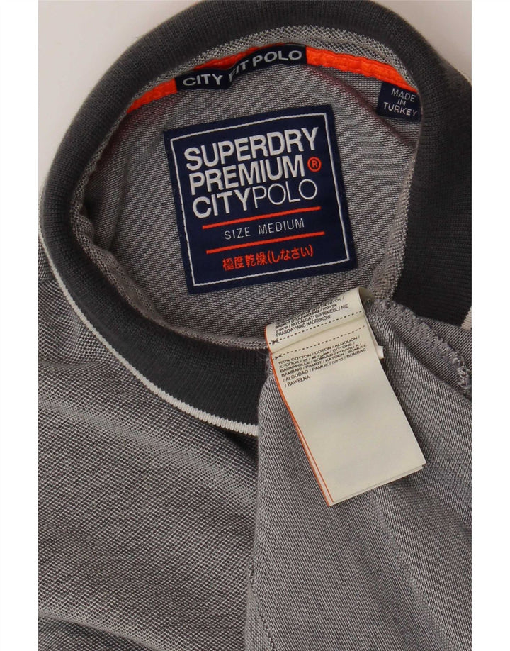 Polo Superdry De Algodón Gris Medio Para Hombre