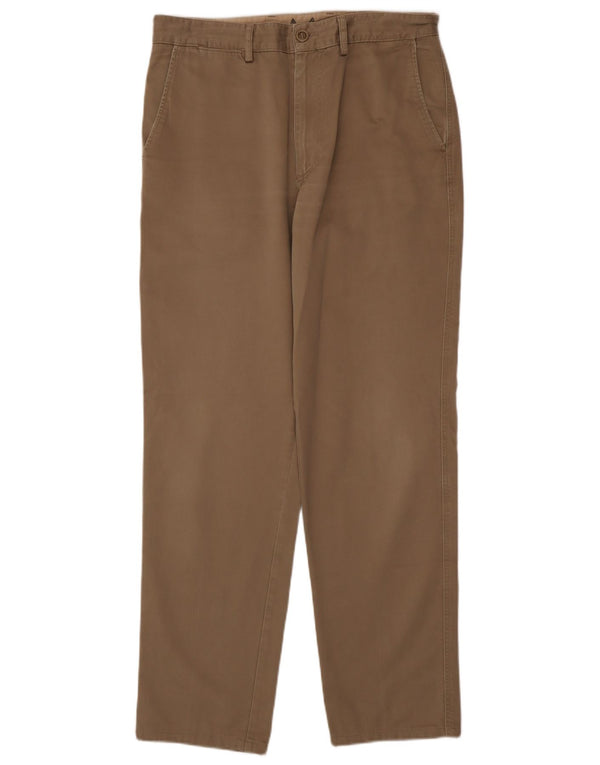 Pantalón chino recto Avirex para hombre W34 L33 Algodón beige