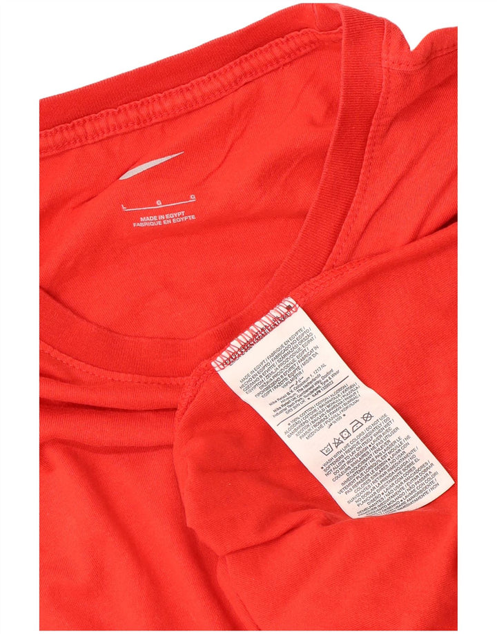 Nike - Camiseta para hombre, talla grande, color rojo, algodón