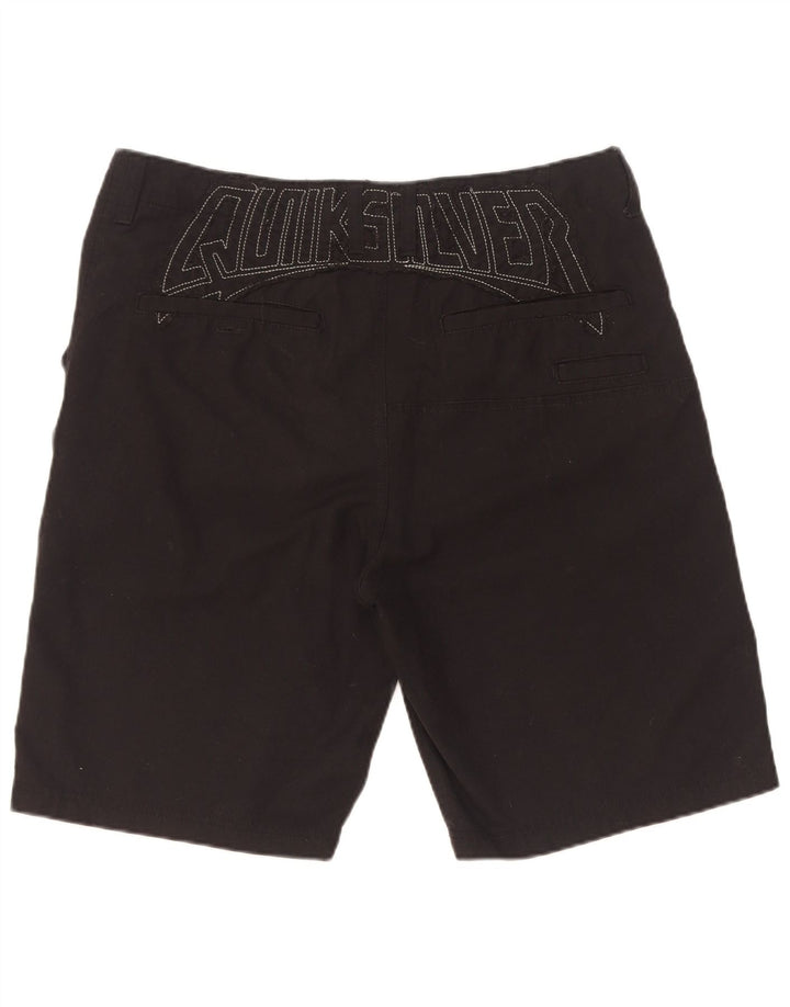 Quiksilver Pantalones cortos chinos gráficos para hombre W34 Poliéster negro grande