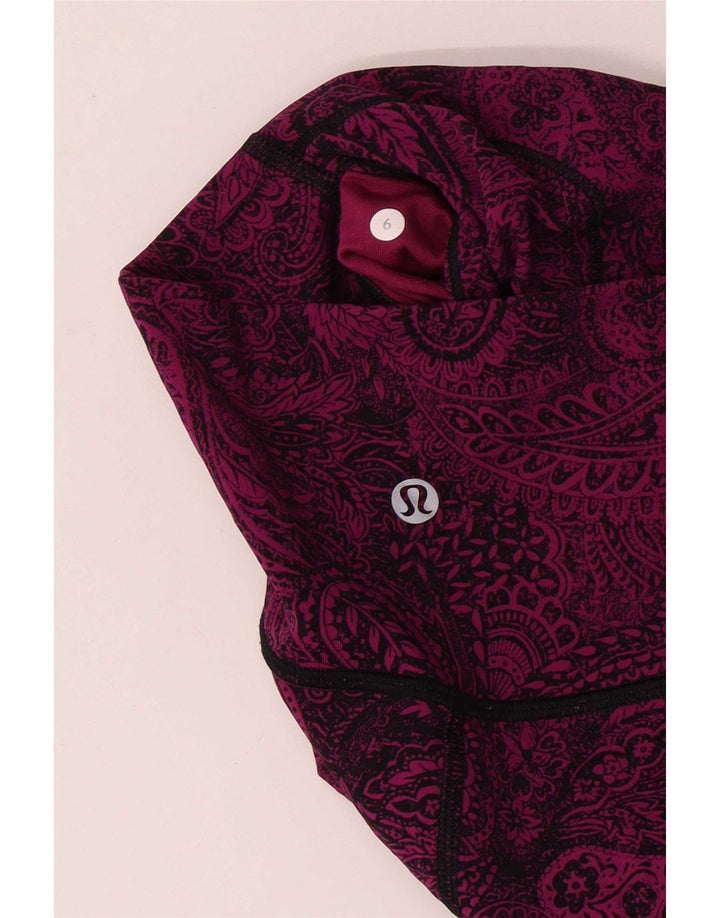 Lululemon Leggings para mujer US 6 mediano morado Paisley