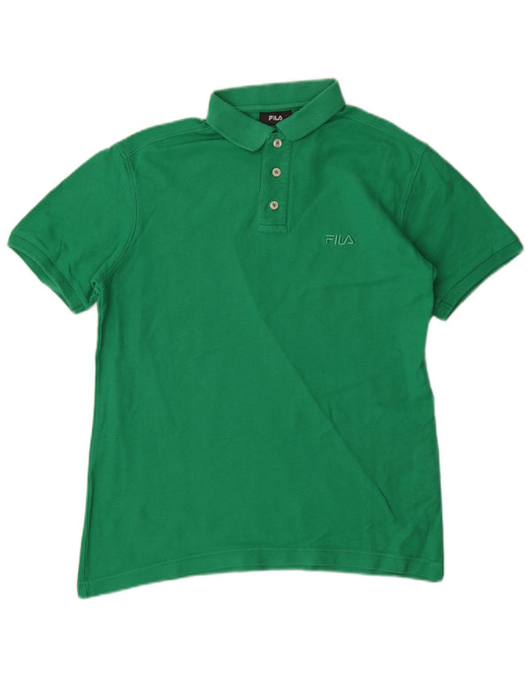 Polo Fila Hombre Pequeño Algodón Verde