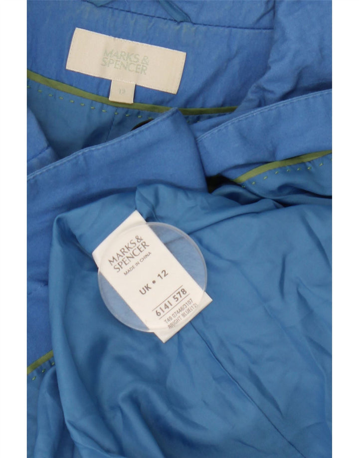 Marks & Spencer Abrigo de manga 3/4 para mujer UK 42 Algodón azul medio