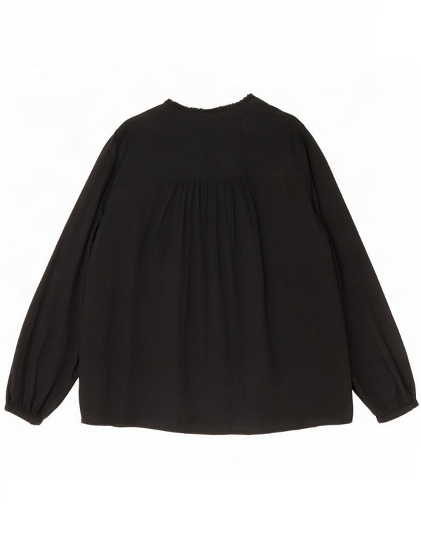 Marks & Spencer Blusa extragrande para mujer UK 46 Large Viscosa negra