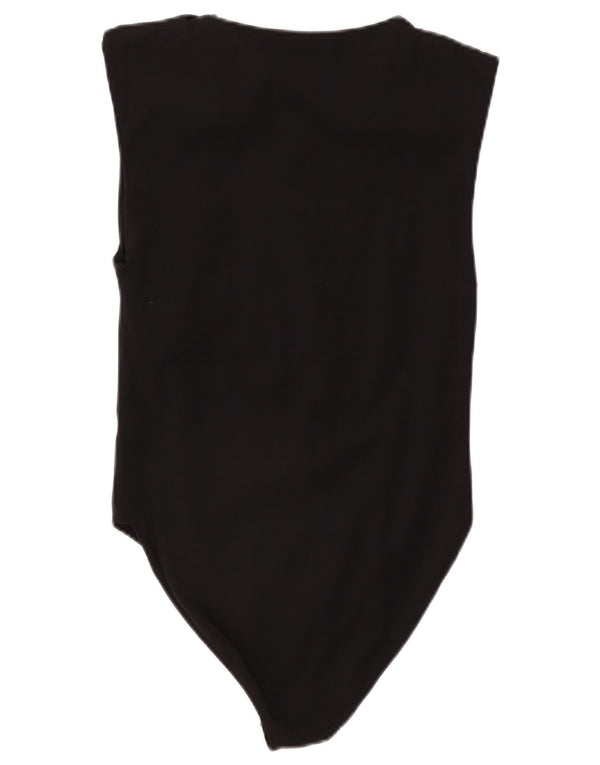 Zara Mujer Body Sin Mangas UK 44 Large Poliamida Negro