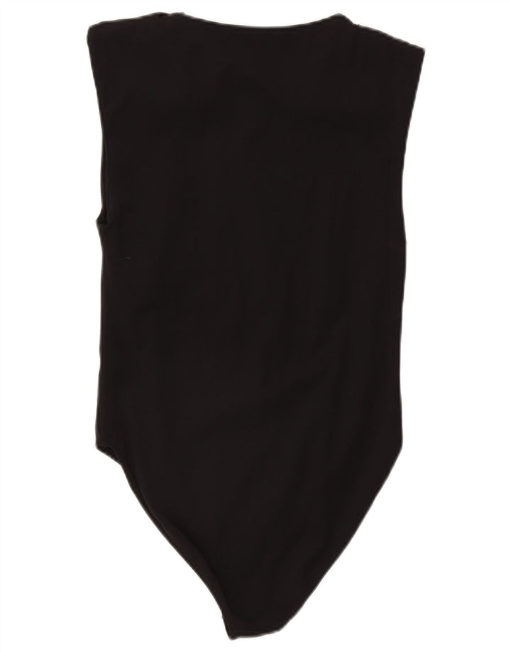 Zara Mujer Body Sin Mangas UK 44 Large Poliamida Negro