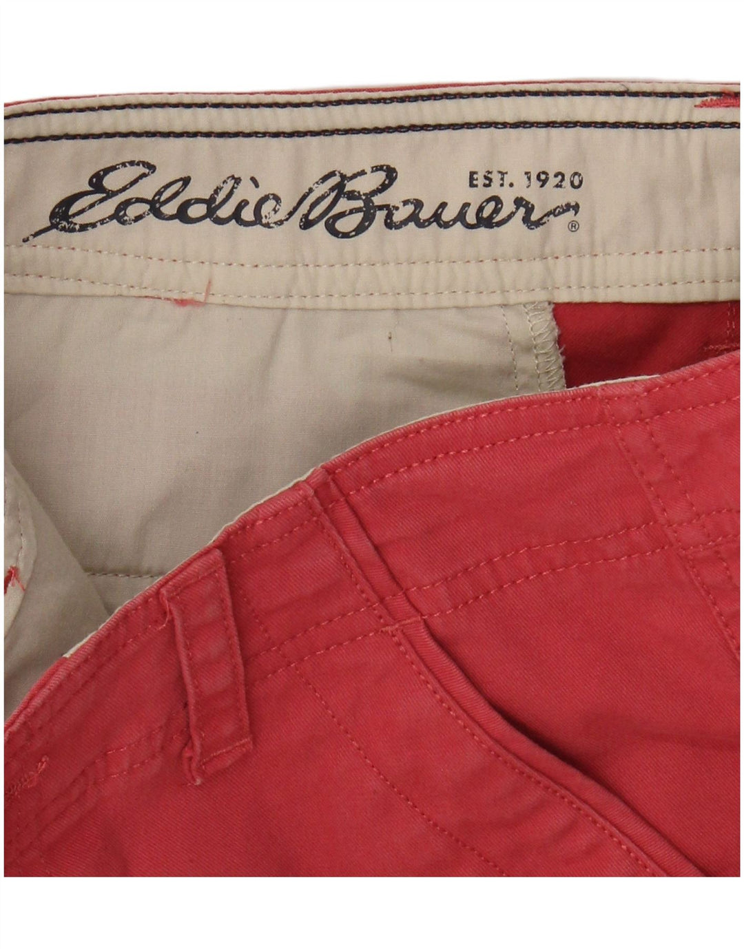 EDDIE BAUER Pantalones cortos chinos para mujer US 2 XS W28 Algodón rosa