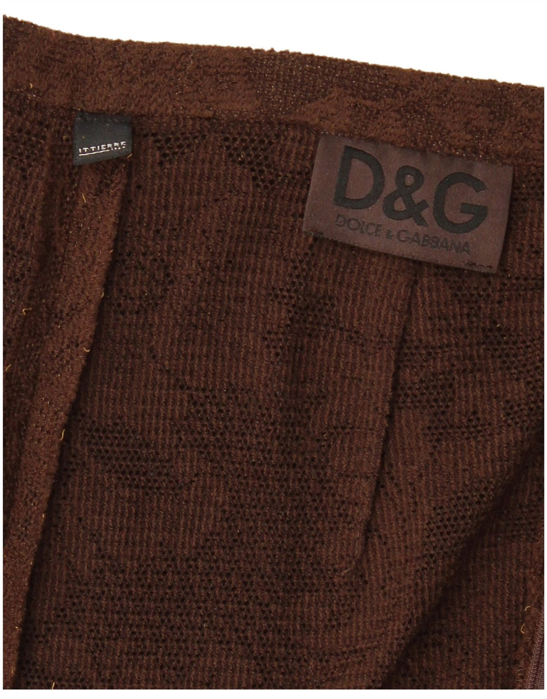 DOLCE & GABBANA Falda larga de punto para mujer W26 Small Brown Floral