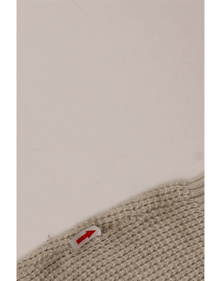 TOMMY HILFIGER Suéter tipo cárdigan para hombre pequeño gris algodón