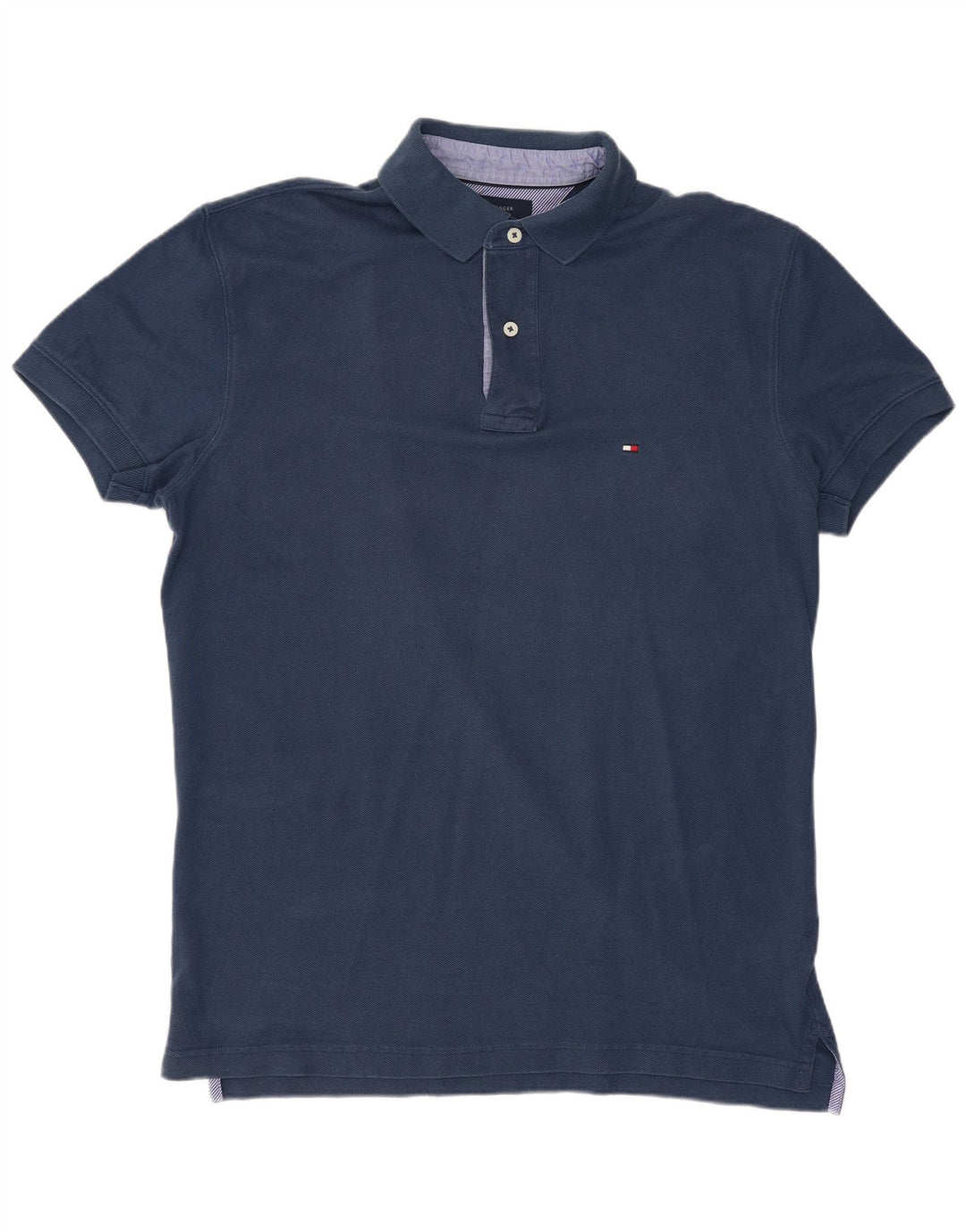 TOMMY HILFIGER Polo para hombre de algodón azul marino mediano