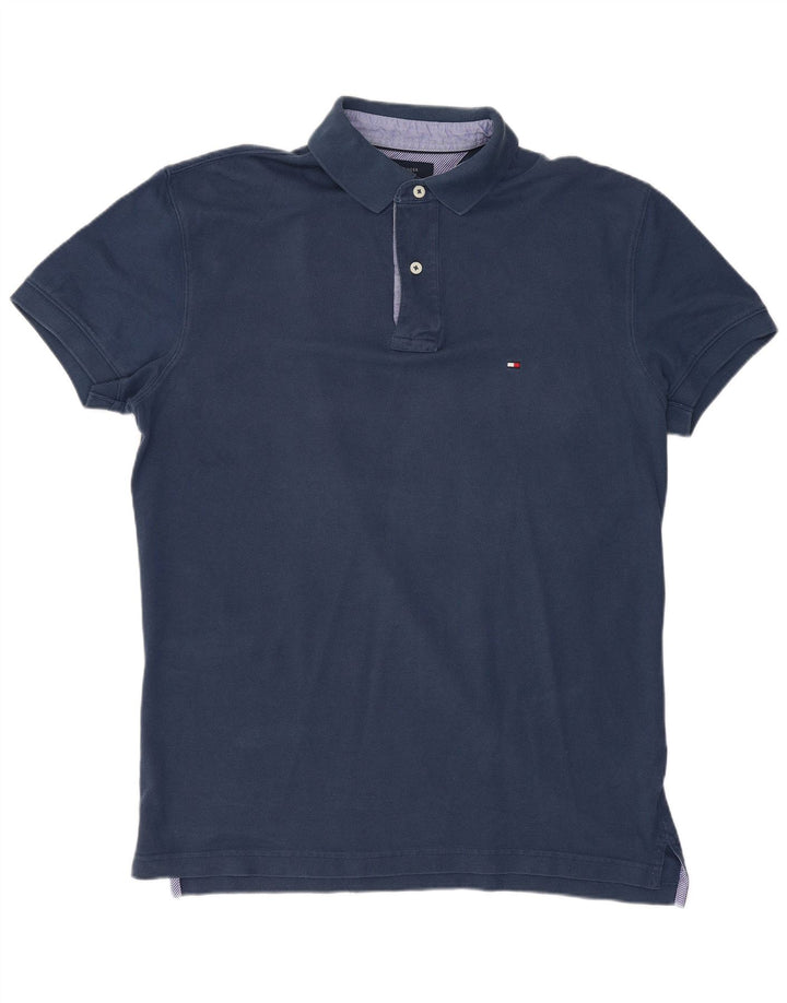TOMMY HILFIGER Polo para hombre de algodón azul marino mediano