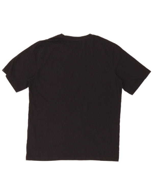 Jack & Jones Hombre Camiseta Top Medium Negro Algodón