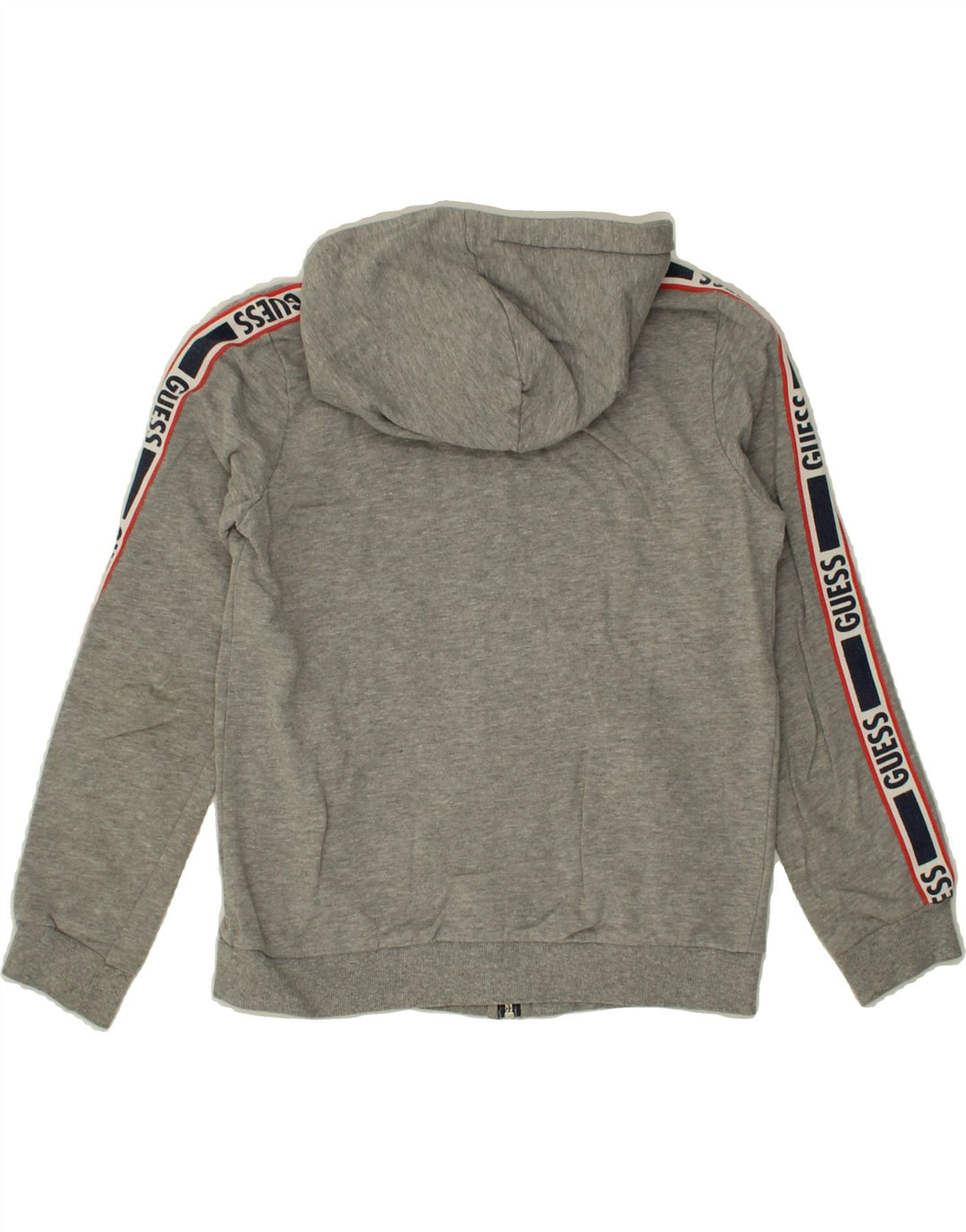 GUESS Boys Graphic Zip Hoodie Sweater 9-10 Years Grey Vintage Guess and Second-Hand Guess from Messina Hembry 