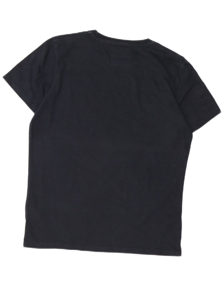 SUPERDRY Camiseta gráfica para hombre Top XL Algodón negro