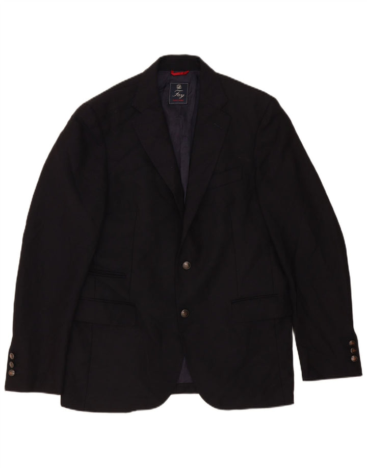 Fay Chaqueta tipo blazer de 2 botones para hombre IT 52 XL Azul marino