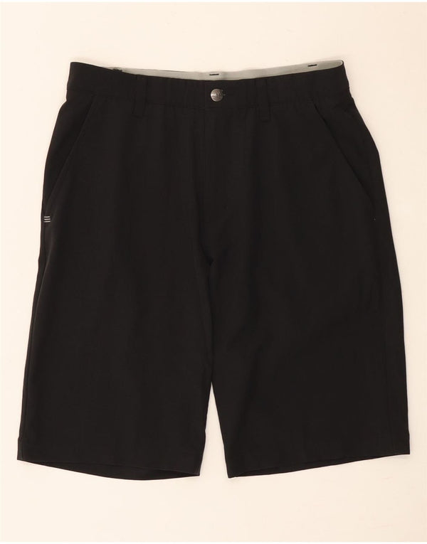 Adidas Mens Chino Shorts W28 Pequeño Poliéster Negro