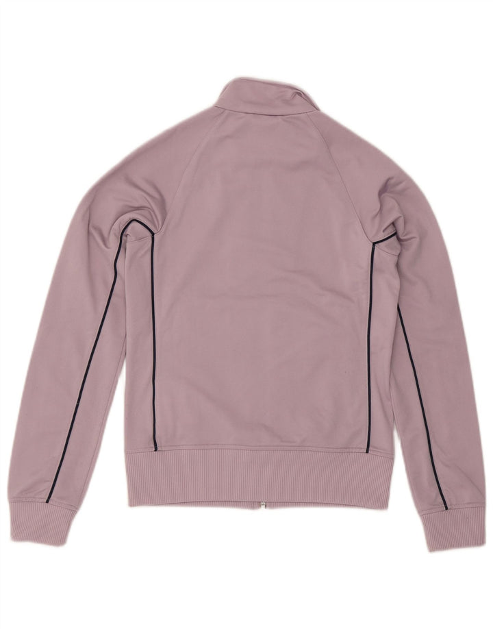 Adidas Mujer Chándal Top Chaqueta UK 10 Pequeño Púrpura Poliéster