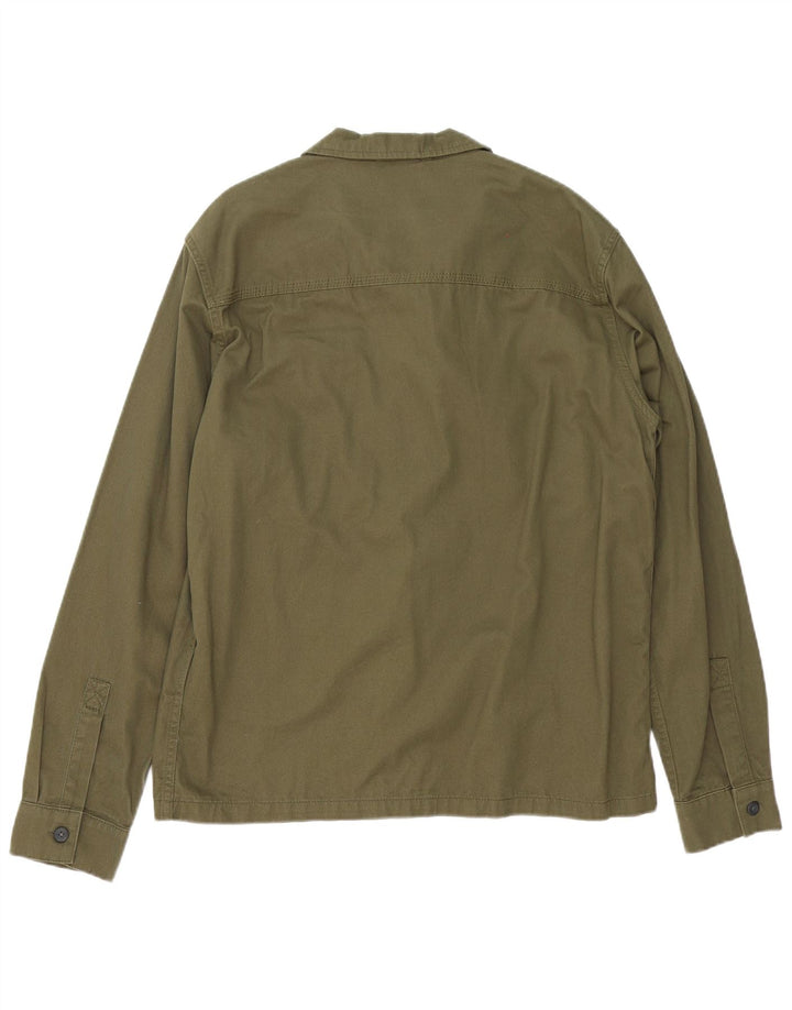 Camisa Jack & Jones Hombre Grande Caqui Algodón