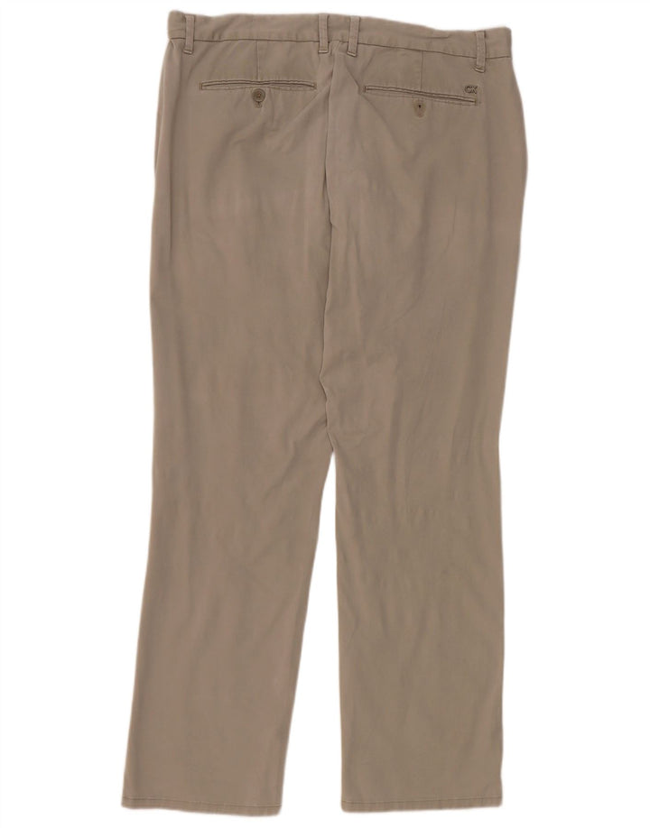 Pantalones chinos rectos Calvin Klein para hombre W36 L32 Gris