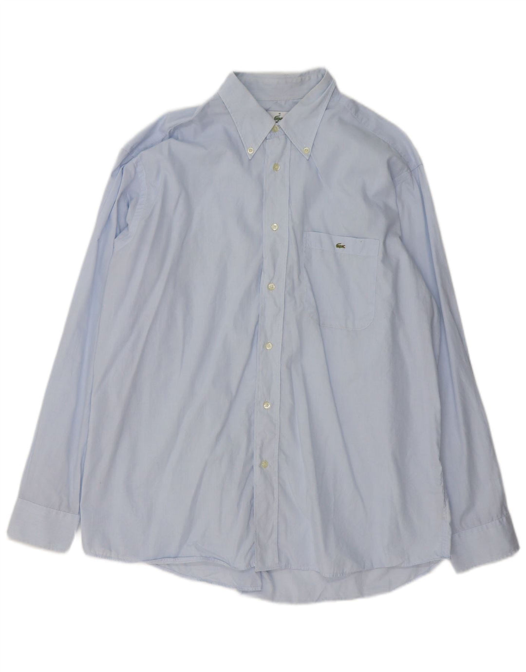 Camisa Lacoste Hombre Talla 43 Algodón Azul Grande