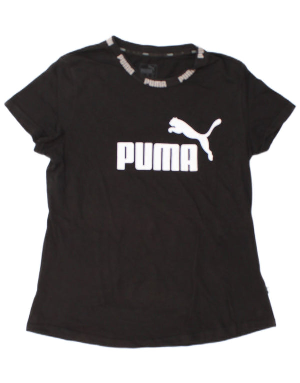 Puma Mujer Camiseta Gráfica Top UK 40 XL Negro