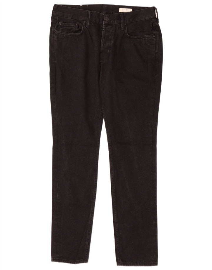 ALL SAINTS Vaqueros pitillo para hombre W32 L31 Algodón negro
