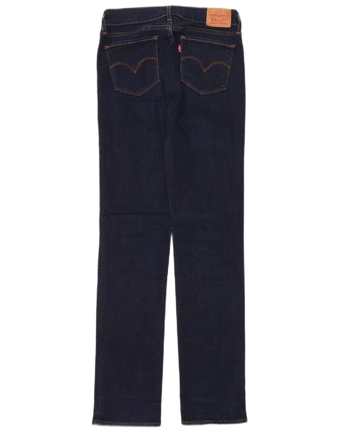 LEVI'S Jeans rectos 714 para mujer W27 L32 Algodón azul marino